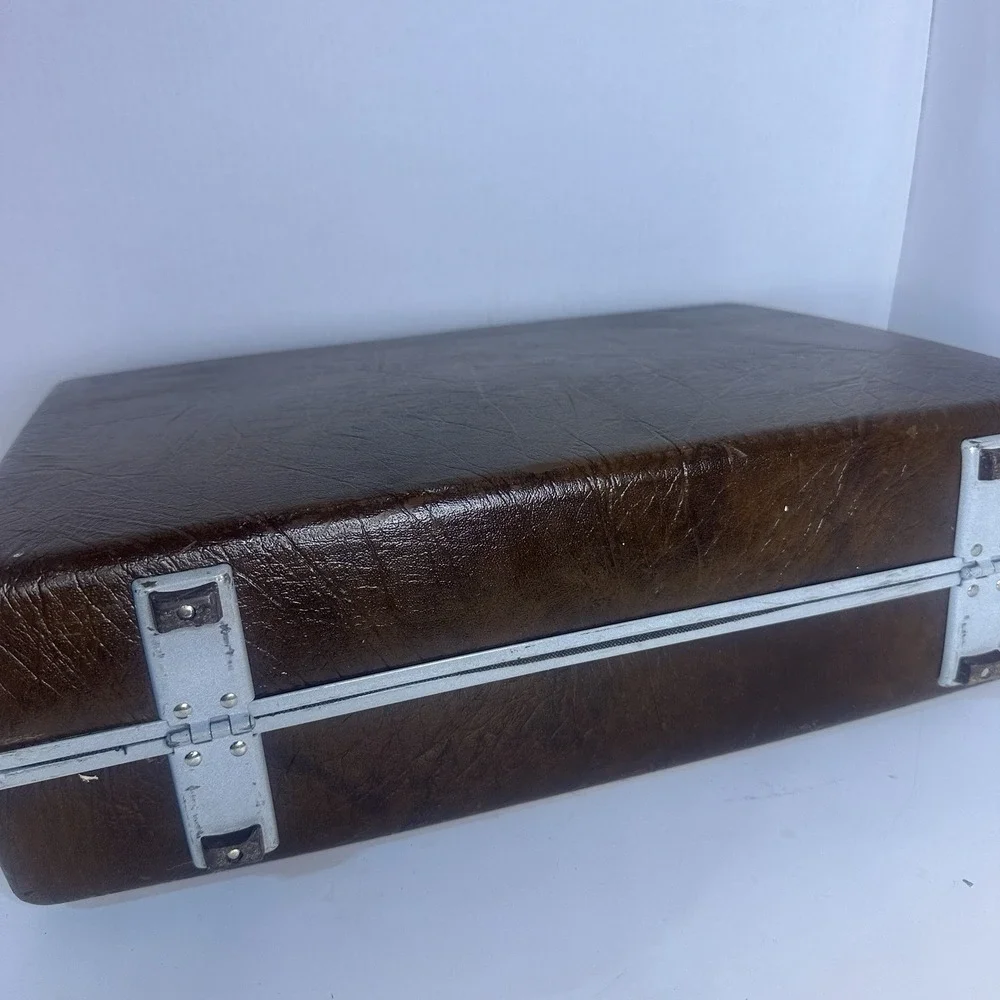 Vintage Samsonite Accord Hard Shell Attache Briefcase Combination Lock Brown